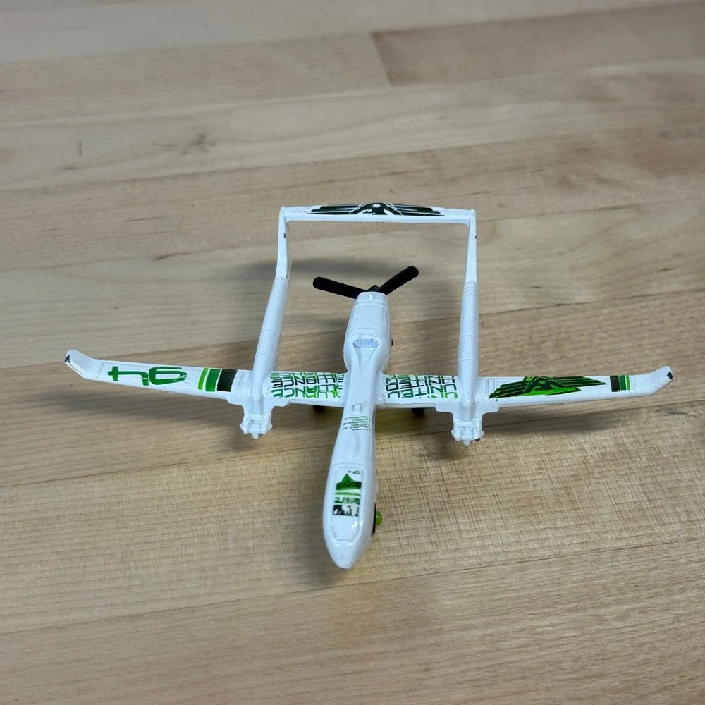 Matchbox Sky Busters SB94 Drone White Green United Alliance 94 Diecast Plane
